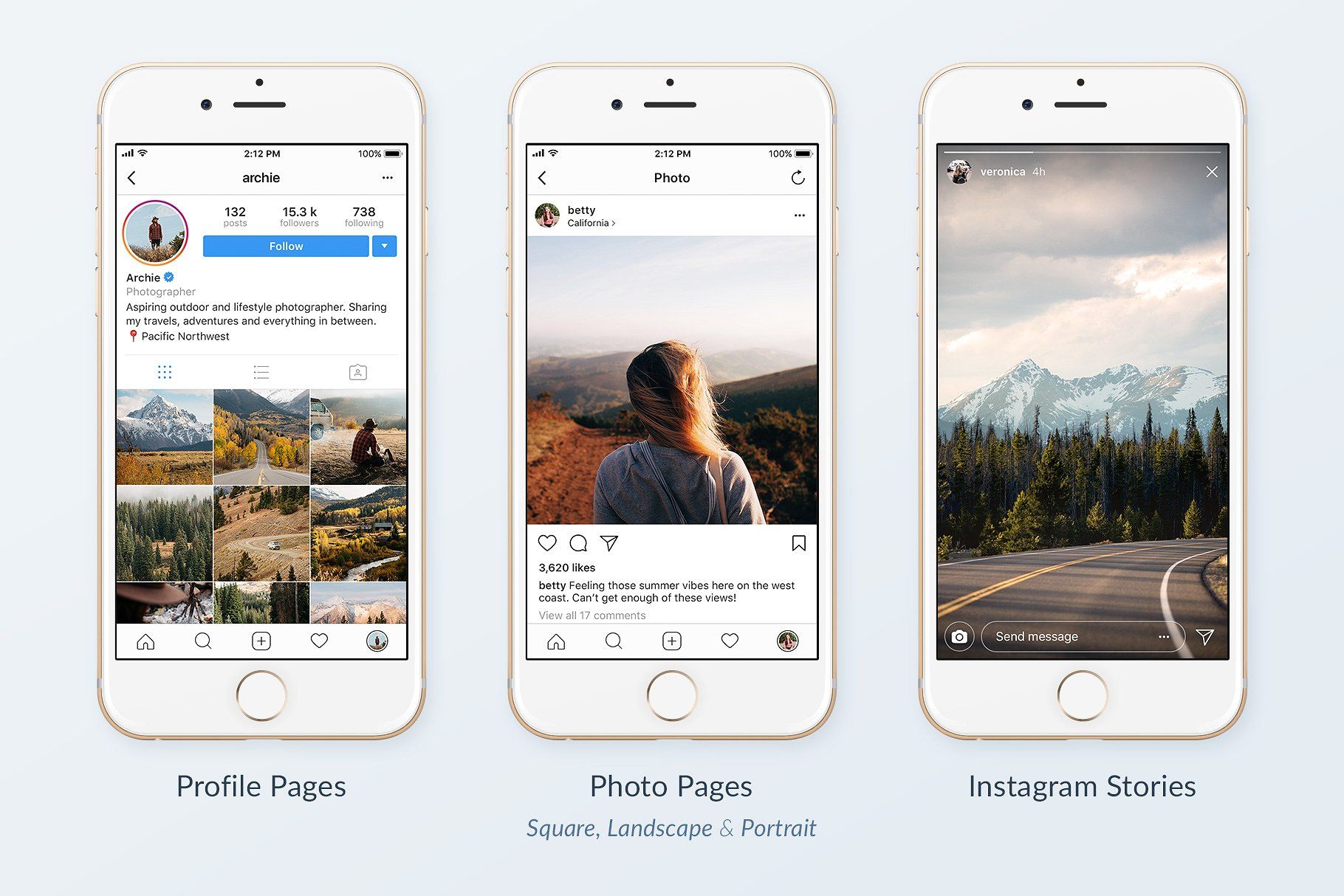 Instagram Mobile Mockups Pack | Instagram mockup, Instagram mobile